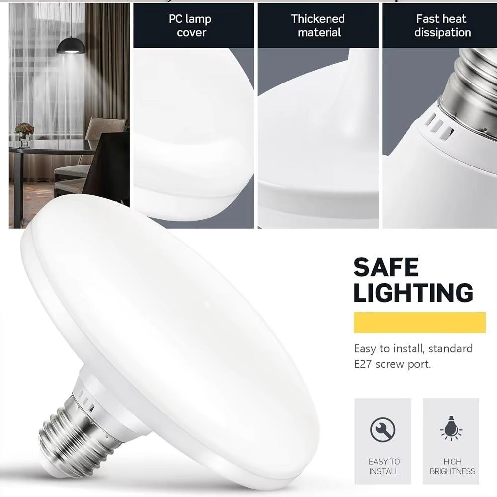 Insectproof Flying Saucer Lamp Dustproof LED Ceiling Bulb New Light Bulb Wide Lighting