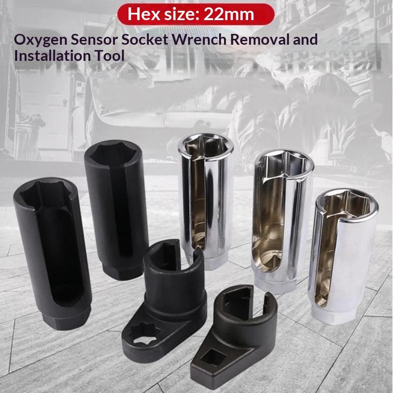 Oxygen Sensor Removal Socket Wrench 1/2 Inch Square Drive Universal Wear Resistant Fit for Most Car Model Maintenance