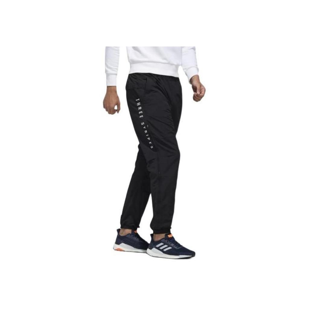Adidas Must Haves Fashion Letter Loose Comfortable Breathable Sports Long Pants Men bottoms Black FM5428