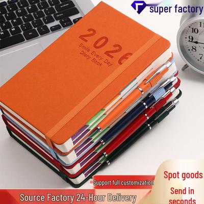 Pianificatore di Efficienza Agenda 2026: Nuovo Modello Rilegatura Manuale, Nastro Souvenir, Agenda Stationery per Uso Efficiente in Ufficio