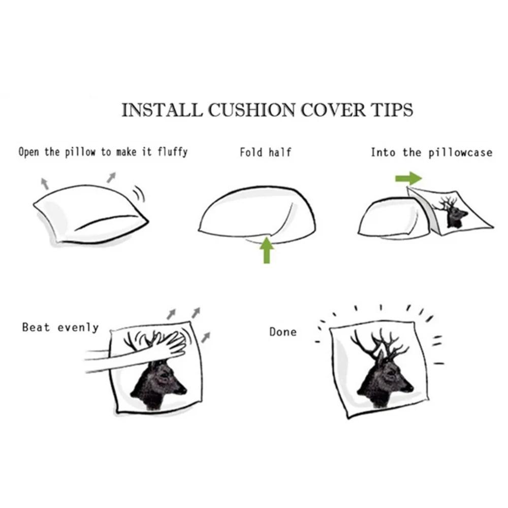 Color Paint Cushion Cover Soft Plush Double-Sided Printed Sofa Pillow Cushion Cover | Cozy All-Season Durable Decor Gift