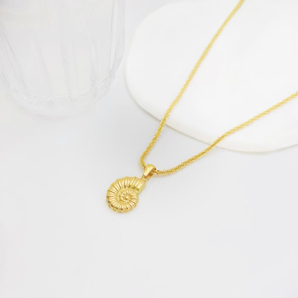 Ocean Series Necklace Stainless Steel Electroplated 18K Gold Millionaire With Non-Fading Commuter Necklace