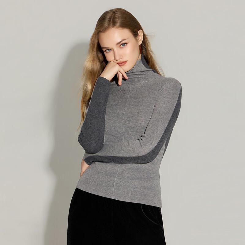 

Женский трикотажный топ SheTu облегающего кроя, с цветными блоками и драпированным вырезом M