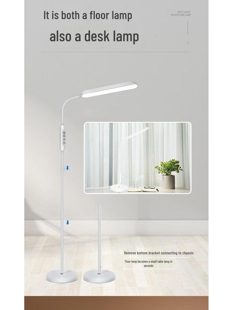 LED Floor Lamp: Study & Bedroom Reading Light for Students & Living Rooms