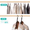 10 Pcs Space Saving Magic Hangers Sturdy Plastic Holder Heavy Clothes Organizer For Dorms Apartments Small Closet