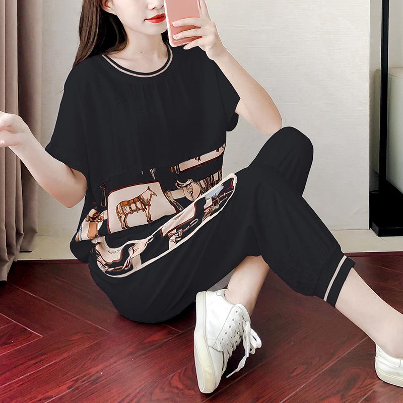 Casual Fashion Sports Suit New Summer Wear Temperament and Fashionable Goddess Style Clothes Summer Two-piece Set