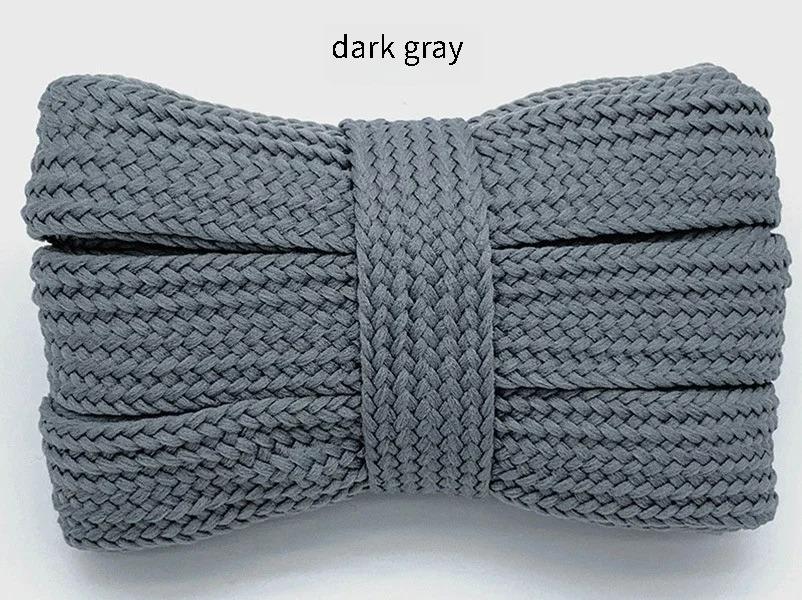 2CM Width Fat Shoe Laces - Cotton Rope Flat Thick Wide Shoelaces for Sneakers - Unisex 100/120/140/160CM Shoes Accessories