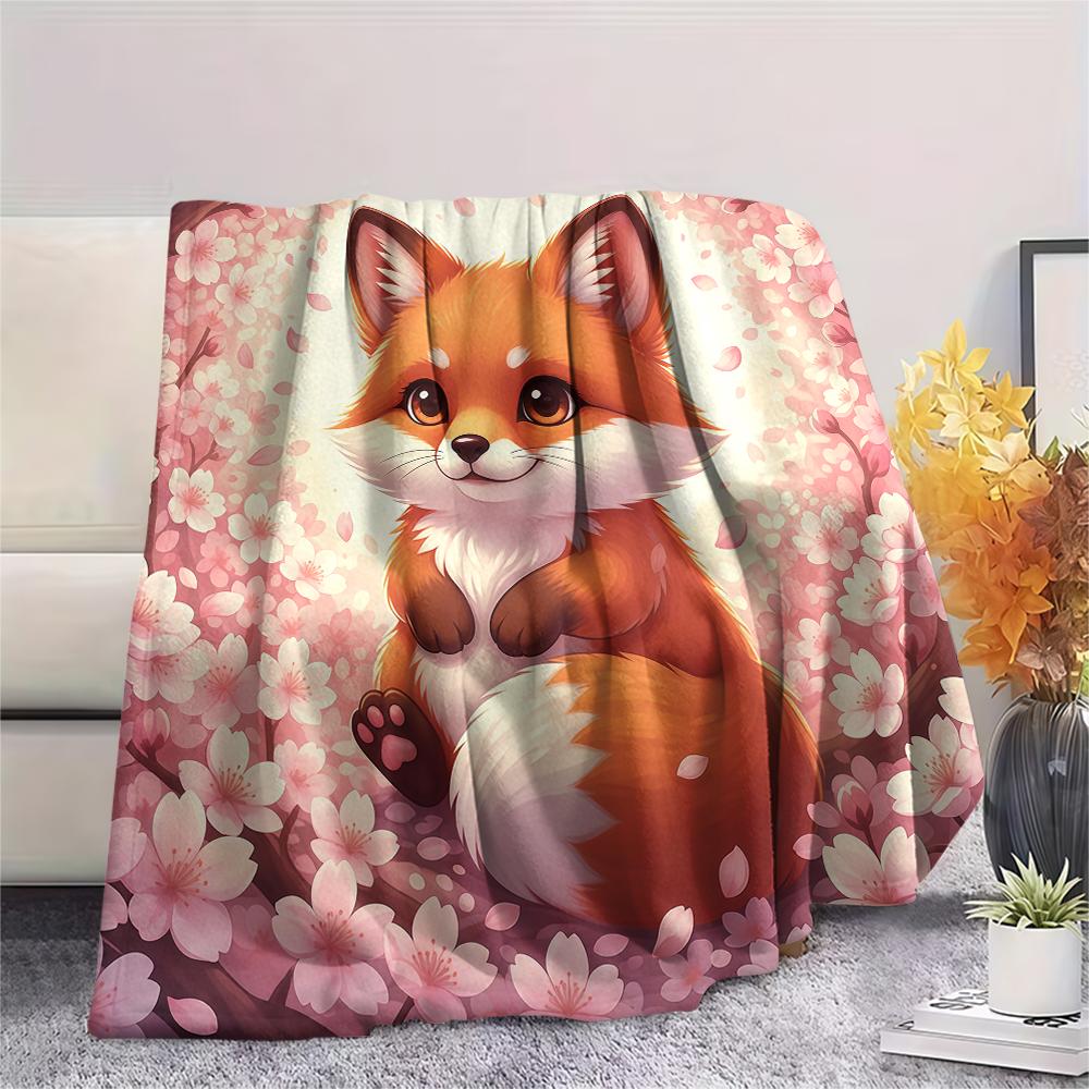 1 Pezzo Coperta in Flanella con Stampa Cartone Animato, Alta Qualità Confortevole per Tutte le Stagioni, Decorazione per la Casa, Calore e Comfort, Perfetta per Regalo di Natale Compleanno