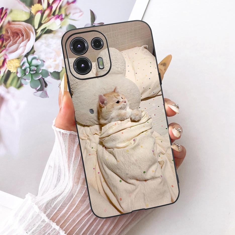 For Motorola Edge 20 Lite Case Edge20 Fusion Cute Lion Fashion Painted Cover Silicone Cases For Motorola Edge 20 Pro Soft Fundas