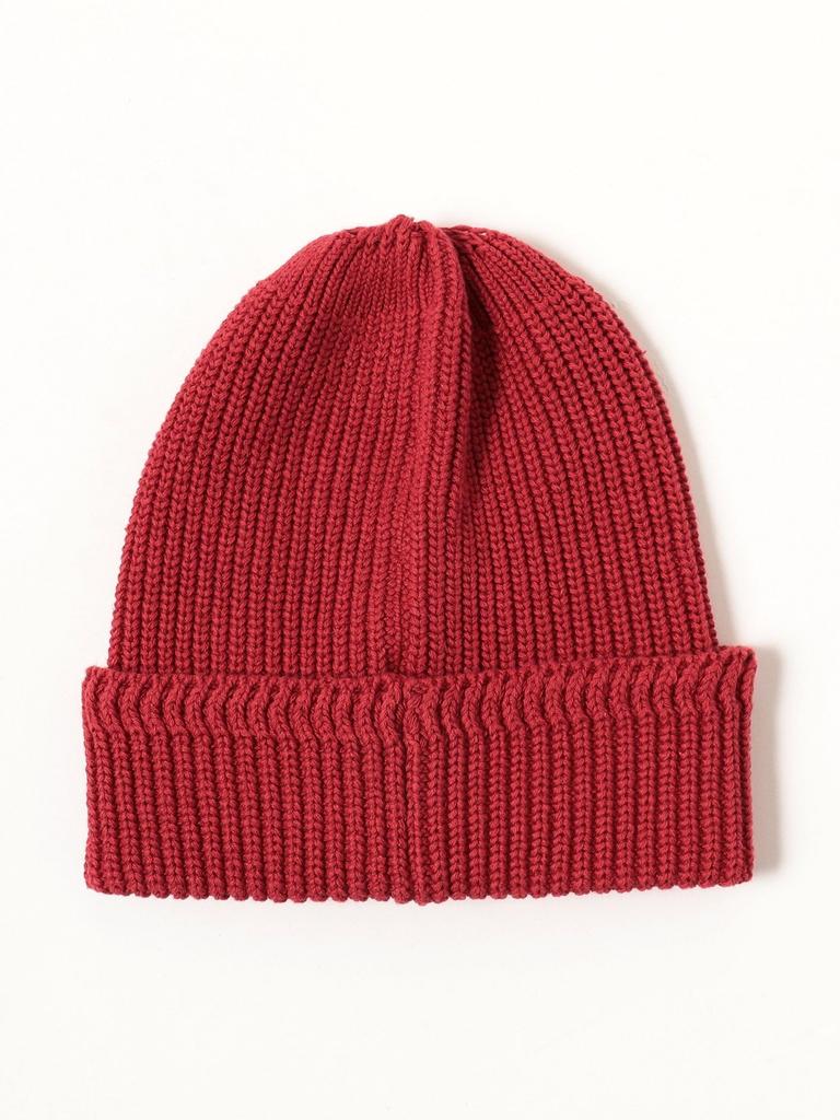 Beams Boy Women's Cotton Linen Watch Cap, Red Free