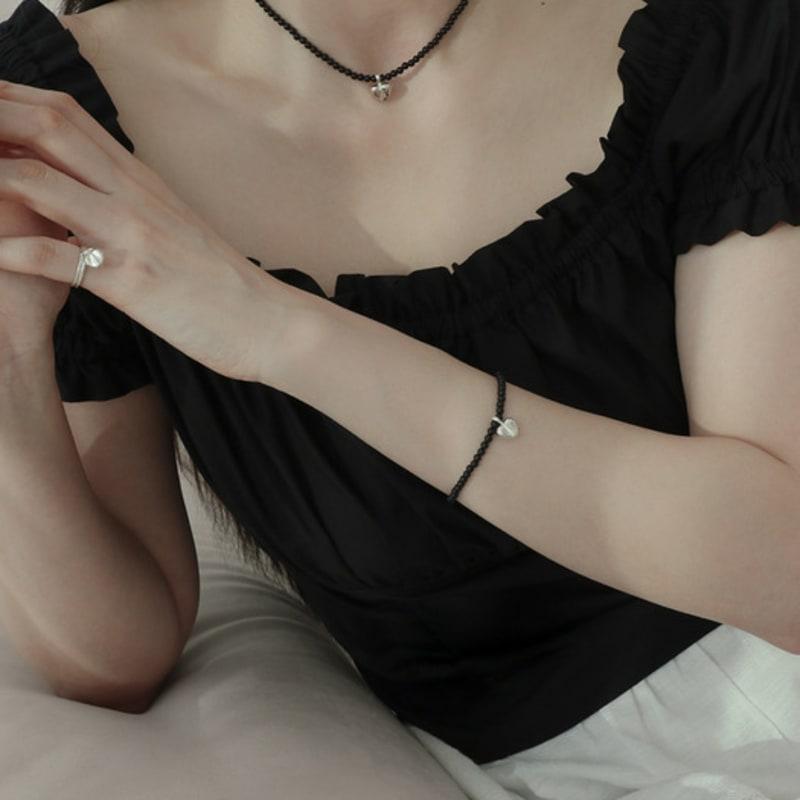 SUIOVE Heart wave Bracelet (black)