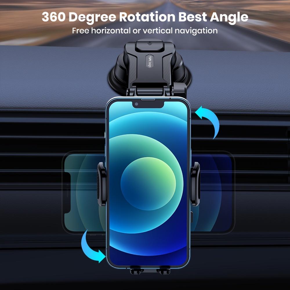 Upgrade Car Phone Holder Mount, Universal Cell Phone Car Mount for Dashboard Car Dash Mount Mobile Holder for iPhone, Samsung And Android Smart Phones