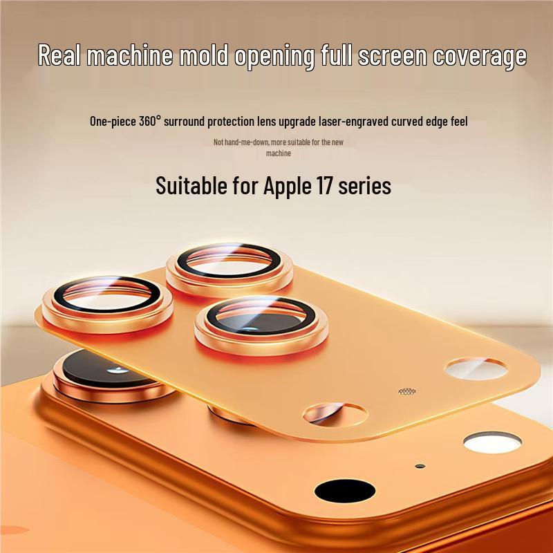 Apple iPhone 17 Pro Max Full Coverage Lens Protector - Metal Anti-Drop Film