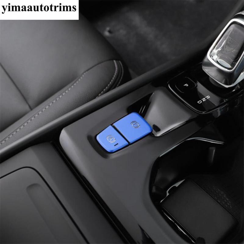 Electronic Hand Brake P Button Sequin Decoration Protection Cover Trim For VOLVO XC40 2018 - 2025 Metal Accessories Interior Kit