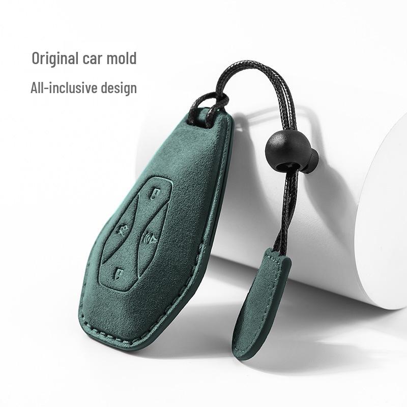 

ARCFOX S/T Suede & Leather Key Case with Buckle and Pendant OPP Plastic Bag