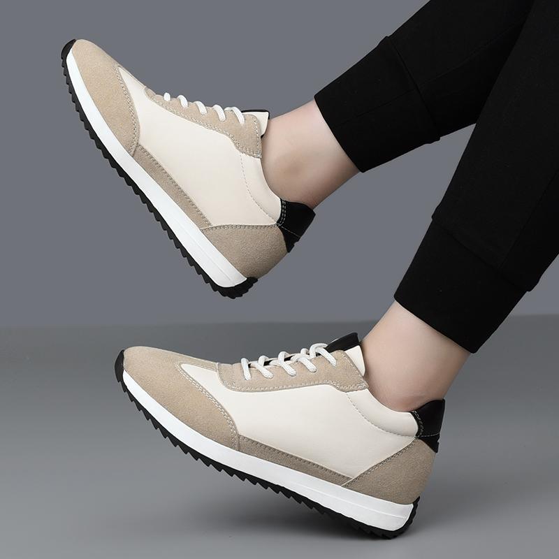 Fashion All-match Men Casual Shoes Fashion Male Skate Shoes Men Genuine Leather Outdoor Sneakers Non-Slip Male Comfortable Hiking Shoes