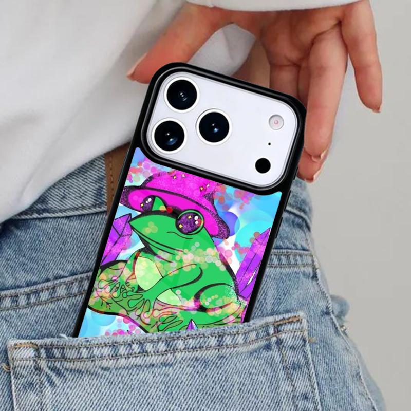 Witch Frog soft Phone Case for iPhone 17ProMax 12 13 14 15 16e 17 Pro Max Plus Air Cover