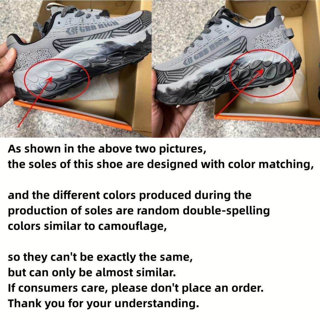 Men's Thick-soled Increased Sports Casual Shoes, Comfortable, Lightweight, Cushioning Outdoor Jogging Shoes, Non-slip Breathable Hiking Shoes