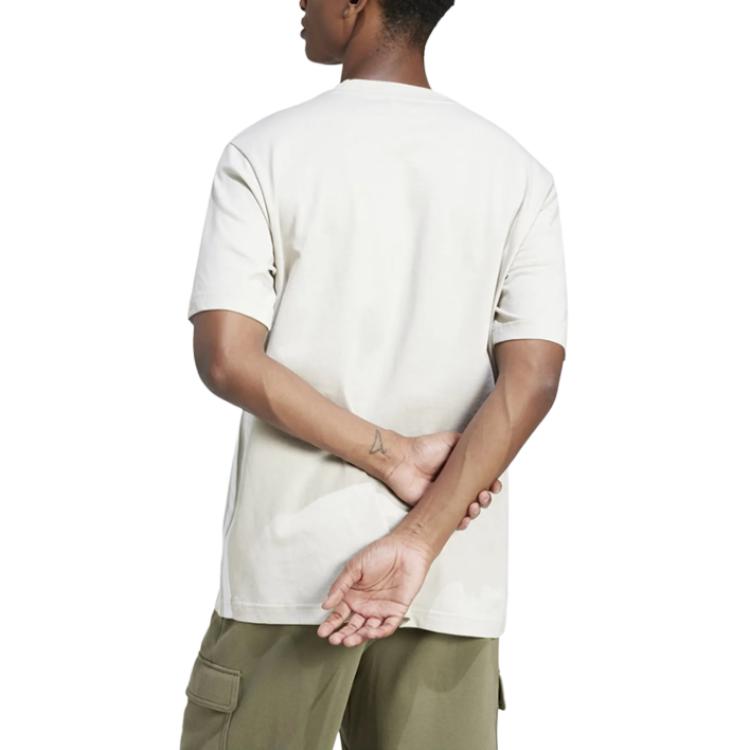 Adidas Solid Color Round Neck Logo Short Sleeve T-Shirt Men Tops JE6389