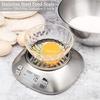 Digital Kitchen Scale with Removable Bowl 2.5L Volume Electronic Stainless Steel Food Scale for Cooking Baking Room Temperature