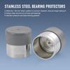 Trailer Axle Bearing Protector 1.98 Inch Stainless Steel with Silicone Trailer Bearing Dust Cap for Trailer Boat Pair Wheel Bearing Protectors
