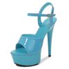 Large Size 43 New Sexy Super High Heels, Slim High Heels, Waterproof Platform Sandals, Women's Fashionable Thin Strap High Heels