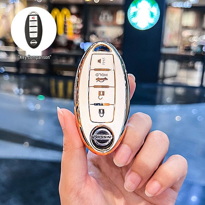 Nissan Key Cover: Compatible with Qashqai, X-Trail, Tiida, Kicks, Terra, Teana