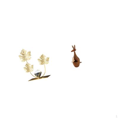 Leaves Statue Bookshelf Sculpture Animal Figurine Decorative Birthday Housewarming Gift Party