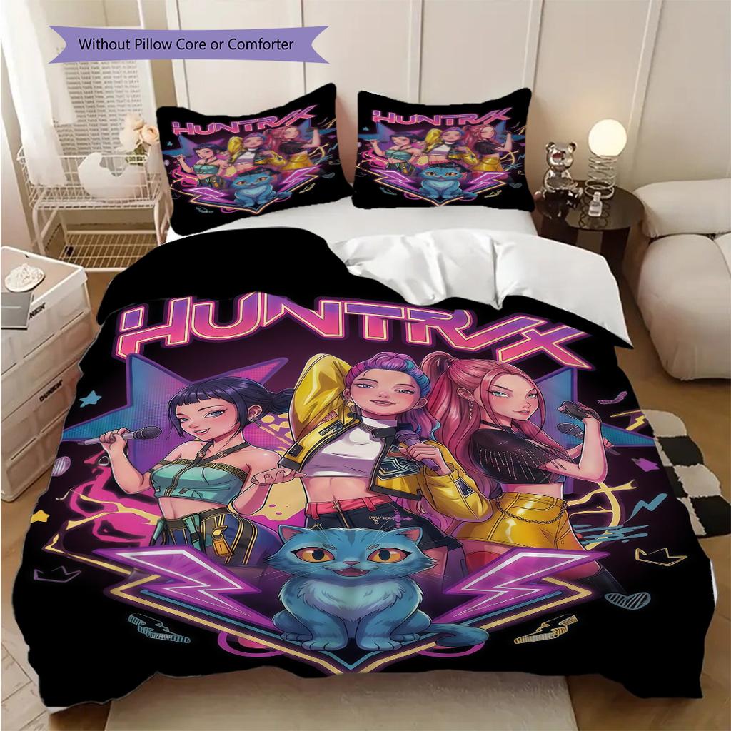 Vibrant Fantasy Trio Three-piece set(1 * duvet cover + 2 * pillowcase, without core)Soft and comfortable Duvet cover and pillowcase