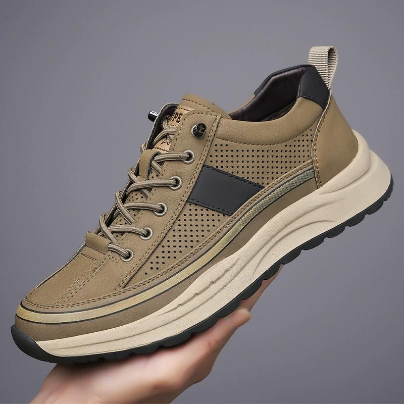Men's Breathable Sports Shoes Summer Outdoor Casual Running Work Shoes Quick Dry Mesh Uppers Comfortable Slip-On Office Shoes