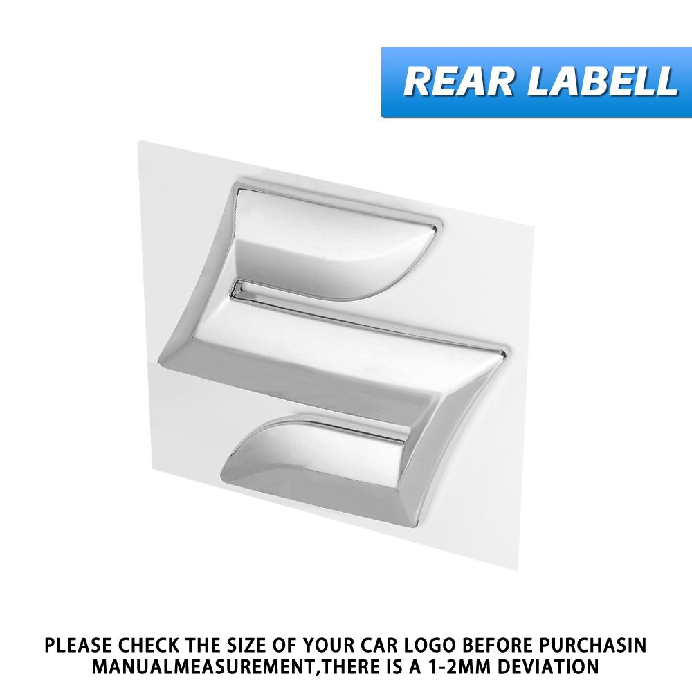 Car Hood Front And Rear Emblem Badge For Suzuki Swift SX4 Alto Baleno Jimny ABS Front Grille Logo Rear Compartment Badge Sticker