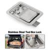 Toolbox Lock Stainless Steel Door Trailer Latches Handle Welds Screw Paddles Key