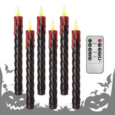 LED Candle Flickering Candles Battery Operated Halloween Dimmable Light Realistic Candlestick For Theater Stage Meditation