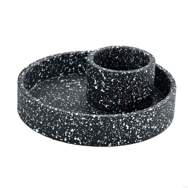 62KD Meditation Smudge Bowl Plate Incenses Holder with Ashes Cather Meditating Supplies Yoga Meditation Home Decor