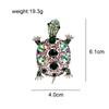 New Rhinestone Beautiful Turtle Brooches For Women Fashion Vintage Animal Pin