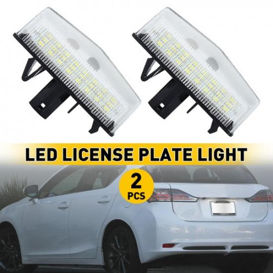2 Number X LED License Plate White For Light Lamp Toyota Lexus Lexus 6000K New