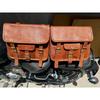 Motorcycle Leather Bag Side Pouch Saddlebag Saddle Panniers Tool Bags Genuine