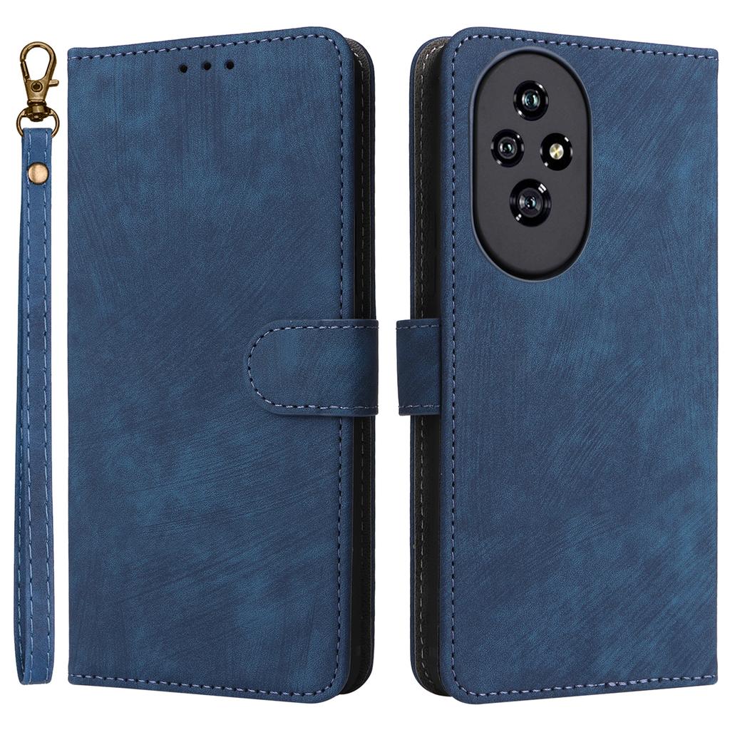 For Honor 200 5G Case PU Leather RFID Blocking Card Slots Wallet Phone Cover