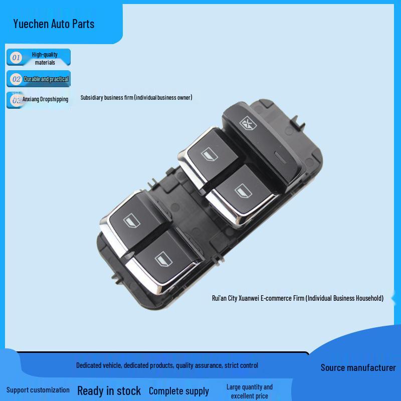 10288512 Silver Edge Front Left Window Lifter Switch for Roewe RX5 & MG 6 High Trim Yue Chen