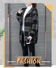 Women's Loose Plaid Hooded Jacket - 2025 Autumn/Winter Fashionable Zipper Cardigan