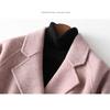 Woolen Autumn And Womens Coat Winter Doublesided Woolen Thickened Slim Slim Midlength Coat