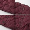 Women Coat Round Neck Long Sleeve Solid Color Jacket with Pockets Versatile Style Thickened Casual Outerwear