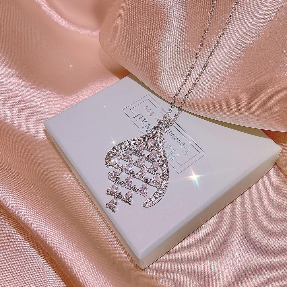 925   High Quality Water Drop Love Heart Shape Three-Piece Jewelry Set Female Party Birthday Jewelry Gift