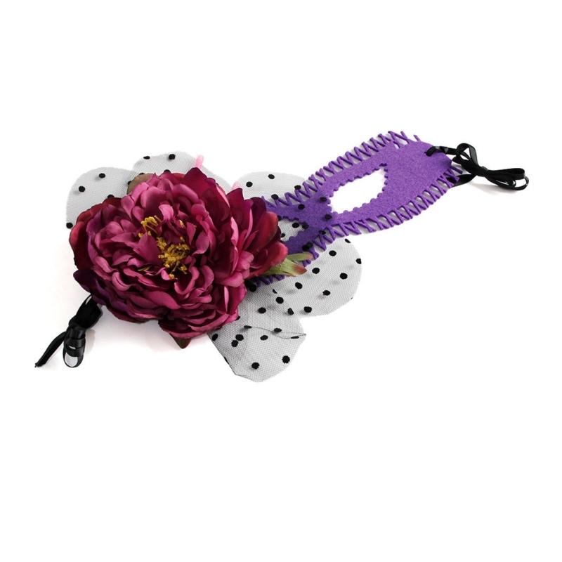 Party Mask Lace Eye Mask Mardi Gras Mask Flower Lace Masquerades Mask,Venetians Mask Halloween Party Supplies 1