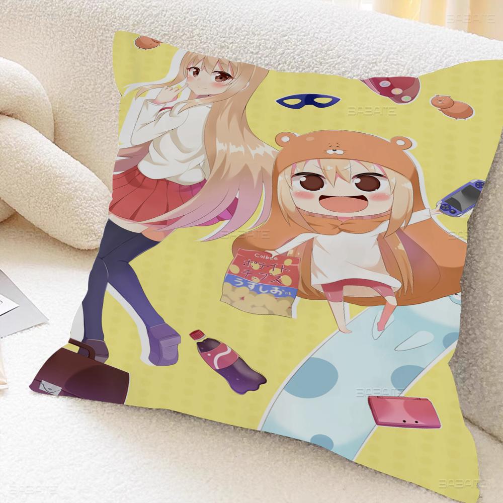 Himouto Anime Umaru Chan Cushion Cover Inches Farmhouse Decor Home Throw Pillow Covers For Couch Decorations