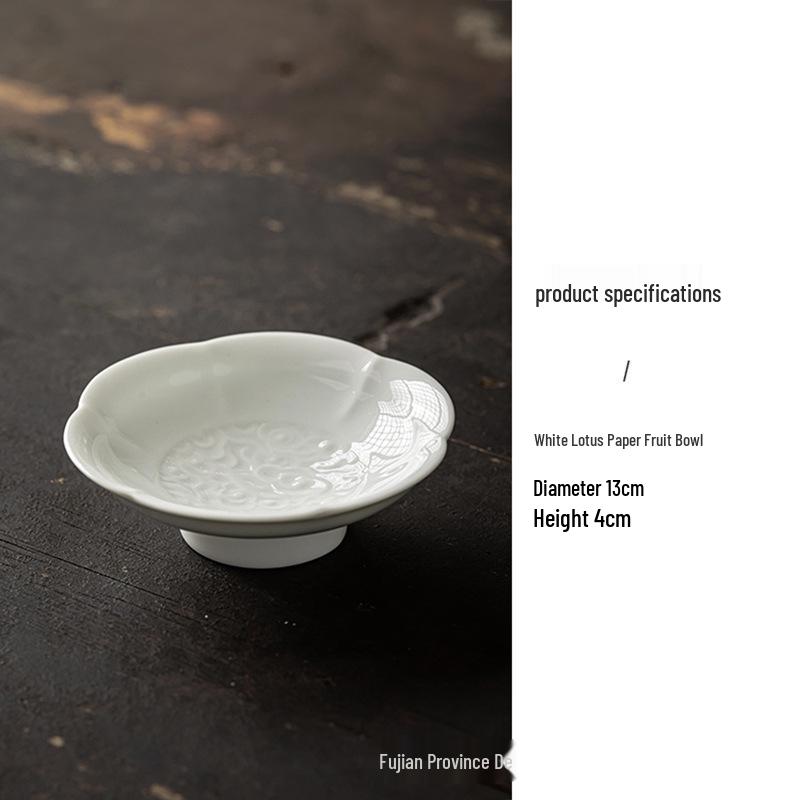 Ceramic Chinese Snack & Dessert Plate for Fruits and Pastries