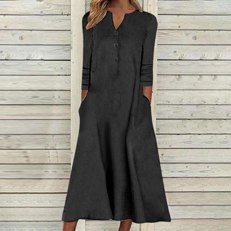 2023 Autumn Women Printed Maxi Dress Long Sleeve Open Chest Skirt Fashion Trendy