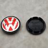 2026 Heiß Für VOLKSWAGEN VW 4 Stück 65mm Rot Blau Auto Radnabenkappen Für Volkswagen VW R GTI Golf 6 Passat CC Magotan Touran Tigu