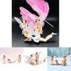 Enchanting Flower Fairy Miniature Figures With Delicate Fly Wings For Dollhouse Decor