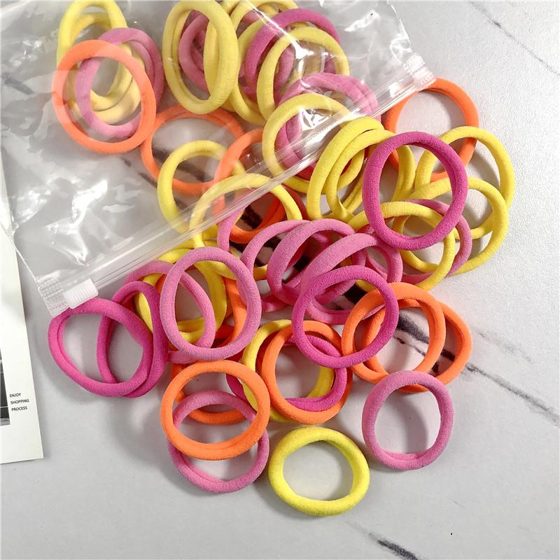 20/50 STÜCKE/Set Haargummis für Frauen Mädchen Basic Haargummis Seile 4cm Einfaches Elastisches Stirnband Haarschmuck Pferdeschwanzhalter
